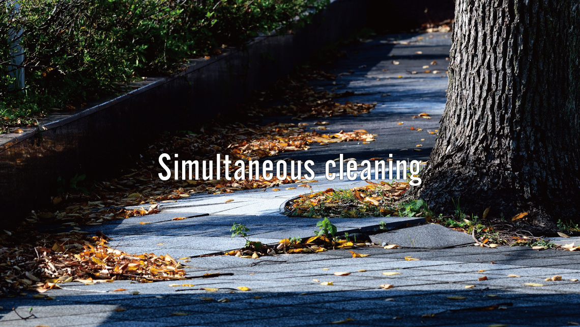 Simultaneous cleaning