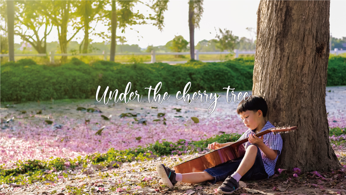 Under the cherry tree