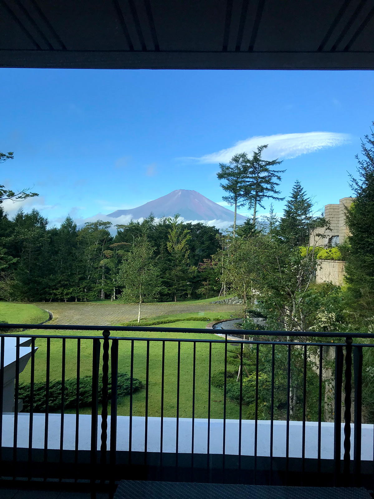 エクシヴ山中湖からの富士山